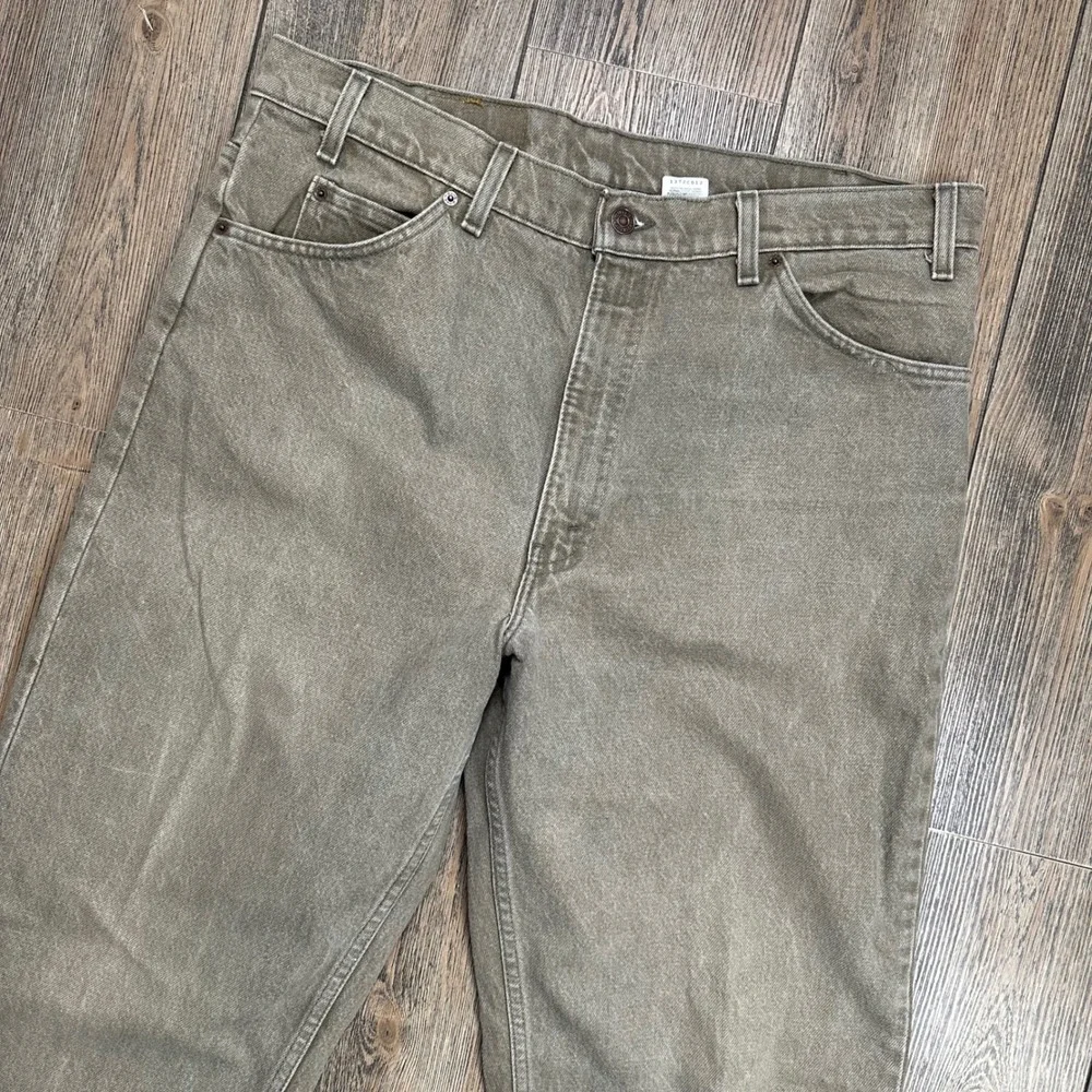 Levis 550 Orange Tab Vintage Jeans Mens 38x32 Tan USA Made 1996 Relaxed Tapered